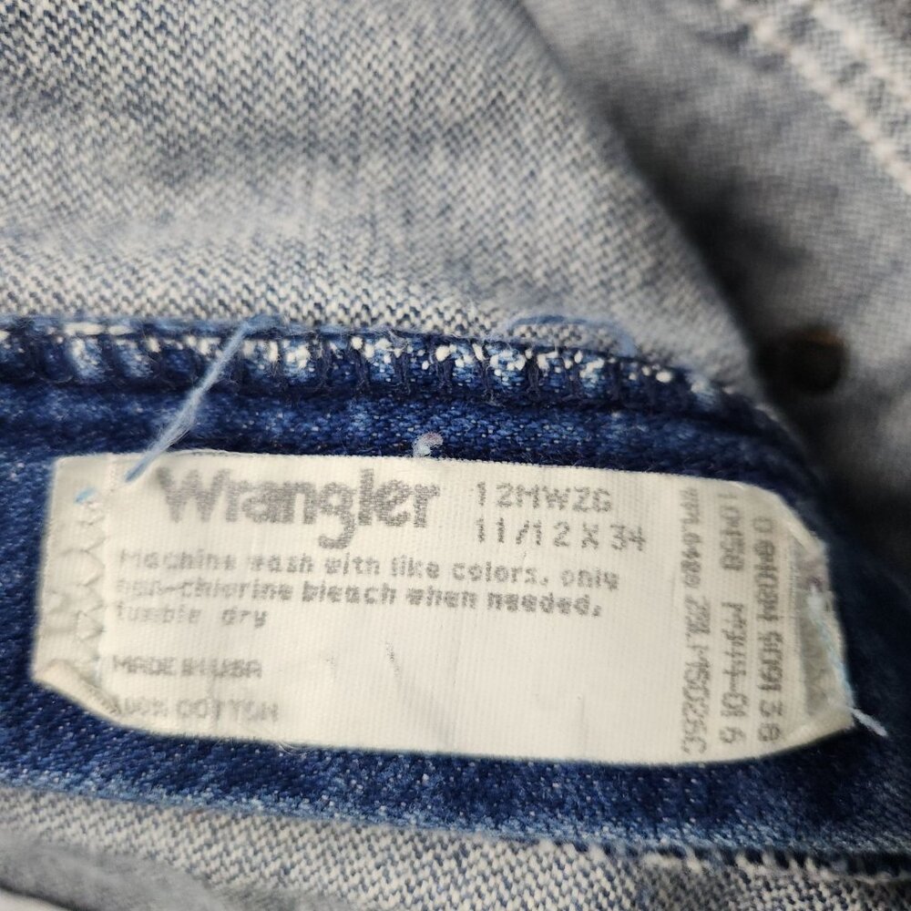 Women's Wrangler Cowboy Cut Slim Fit Jean Size 11/12 Super High Rise Tapered USA - Picture 3 of 10